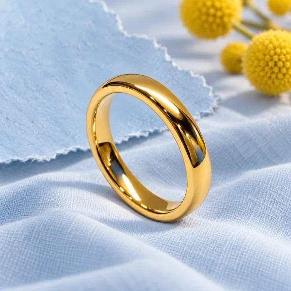 Tungsten Band · Gold, BG033