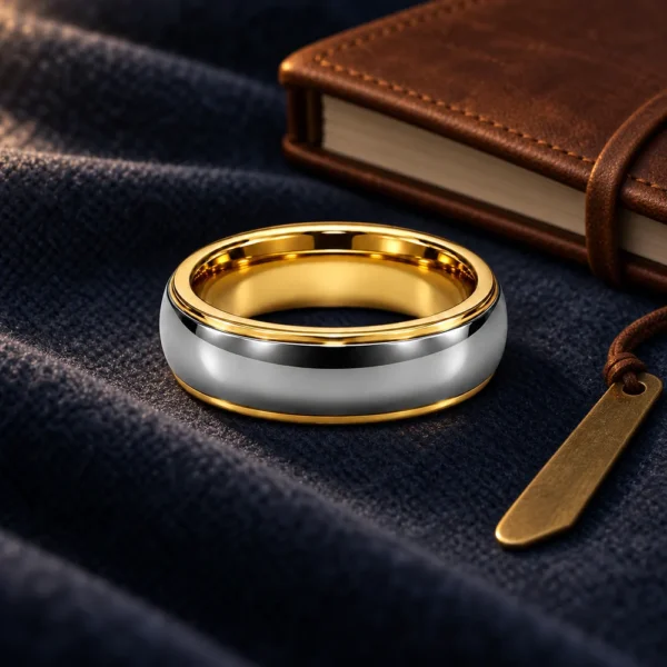 Tungsten Band · Gold / Silver, BG035
