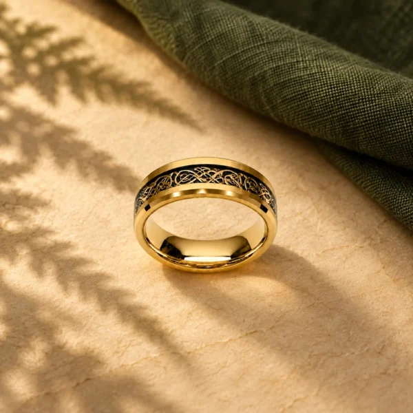 Tungsten Band · Gold, BG001